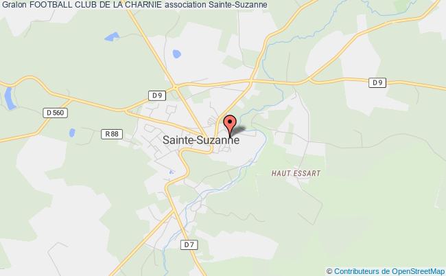 plan association Football Club De La Charnie Sainte-Suzanne-et-Chammes