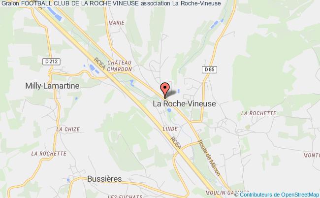 plan association Football Club De La Roche Vineuse La    Roche-Vineuse