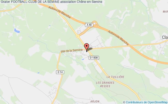 plan association Football-club De La Semine Chêne-en-Semine