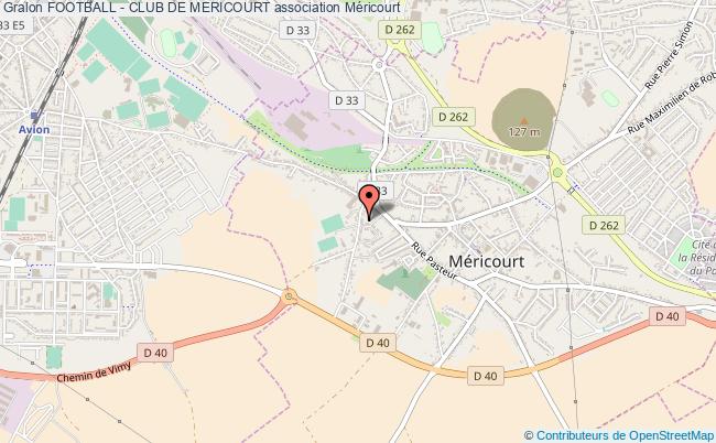plan association Football - Club De Mericourt Méricourt