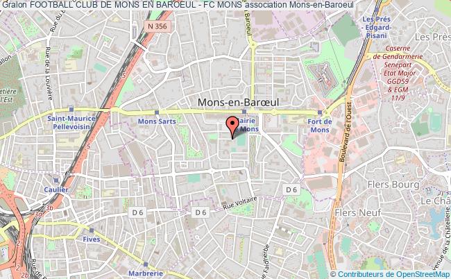 plan association Football Club De Mons En Baroeul - Fc Mons Mons-en-Baroeul
