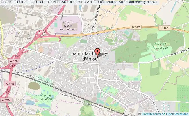 plan association Football Club De Saint-barthelemy D'anjou Saint-Barthélemy-d'Anjou