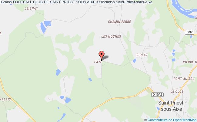 plan association Football Club De Saint Priest Sous Aixe Saint-Priest-sous-Aixe