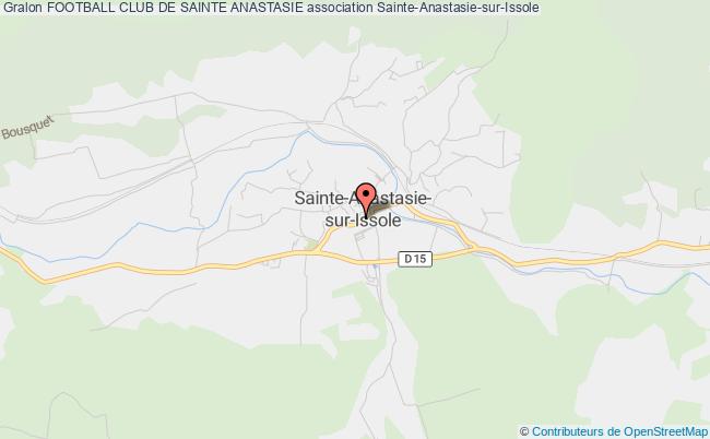 plan association Football Club De Sainte Anastasie Sainte-Anastasie-sur-Issole