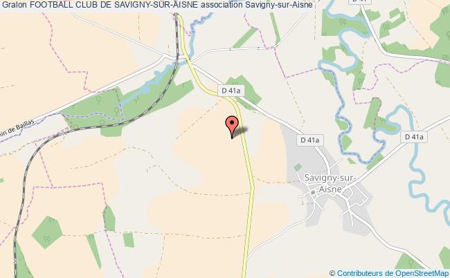 plan association Football Club De Savigny-sur-aisne Savigny-sur-Aisne