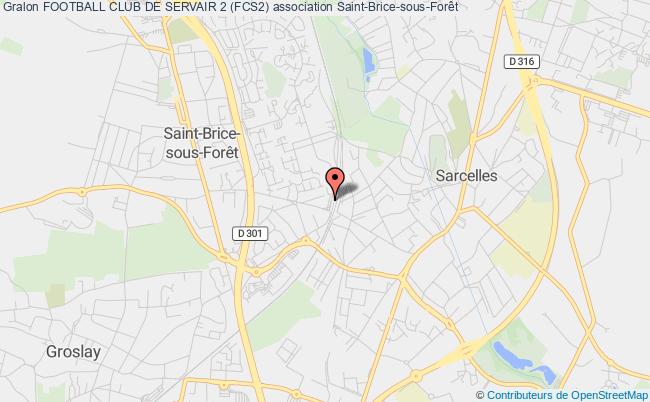 plan association Football Club De Servair 2 (fcs2) Saint-Brice-sous-Forêt
