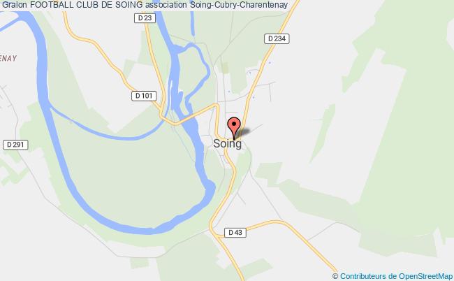 plan association Football Club De Soing Soing-Cubry-Charentenay