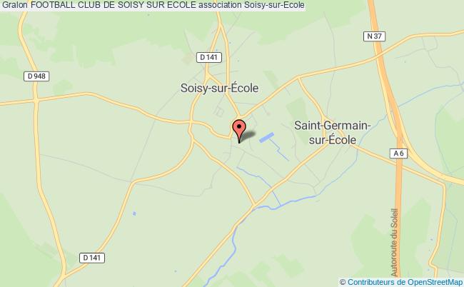 plan association Football Club De Soisy Sur Ecole Soisy-sur-École