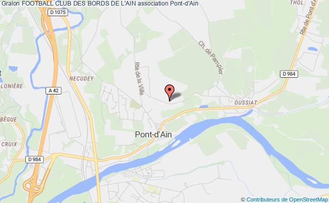 plan association Football Club Des Bords De L'ain Pont-d'Ain