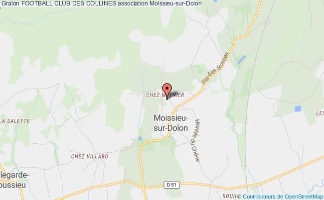 plan association Football Club Des Collines Moissieu-sur-Dolon