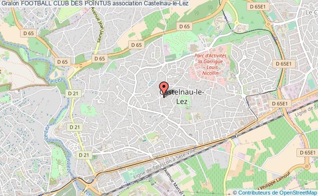 plan association Football Club Des Pointus Castelnau-le-Lez