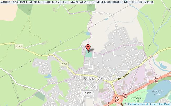 plan association Football Club Du Bois Du Verne, Montceau Les Mines Montceau-les-Mines