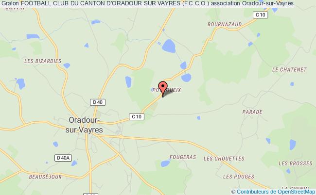 plan association Football Club Du Canton D'oradour Sur Vayres (f.c.c.o.) Oradour-sur-Vayres