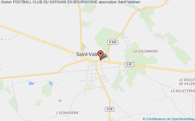 plan association Football Club Du Gatinais En Bourgogne Saint-Valérien