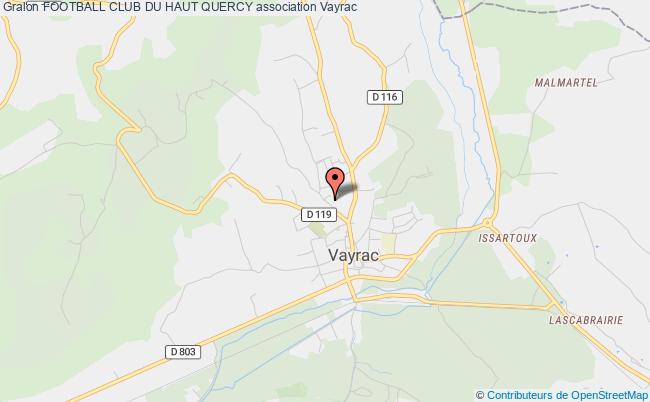 plan association Football Club Du Haut Quercy Vayrac