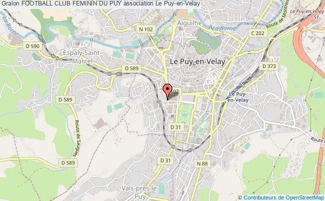plan association Football Club Feminin Du Puy Le Puy-en-Velay