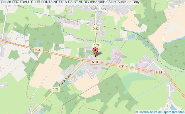 plan association Football Club Fontainettes Saint Aubin Saint-Aubin-en-Bray