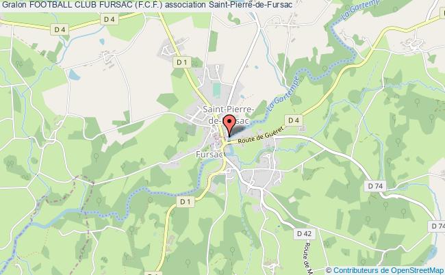 plan association Football Club Fursac (f.c.f.) Saint-Pierre-de-Fursac