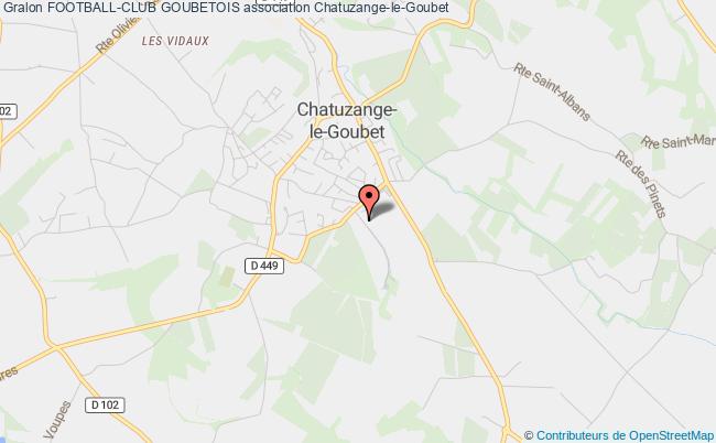 plan association Football-club Goubetois Chatuzange-le-Goubet