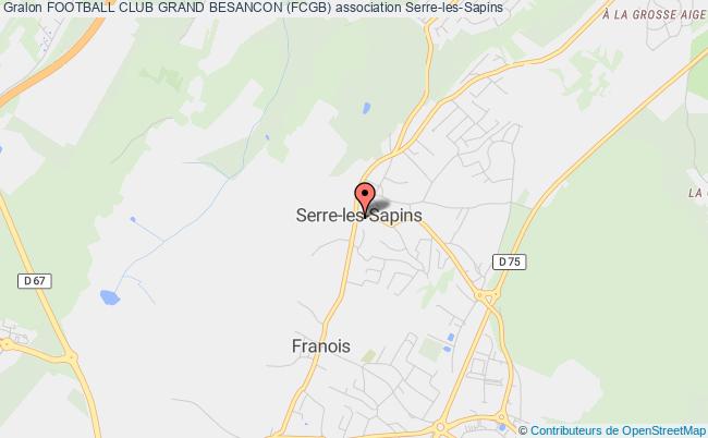 plan association Football Club Grand Besancon (fcgb) Serre-les-Sapins