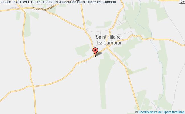 plan association Football Club Hilairien Saint-Hilaire-lez-Cambrai