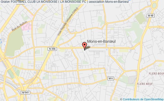 plan association Football Club La Monsoise ( La Monsoise Fc ) Mons-en-Baroeul