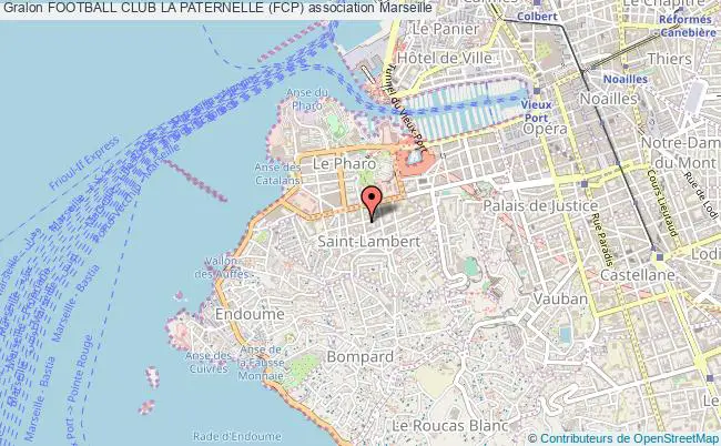 plan association Football Club La Paternelle (fcp) Marseille