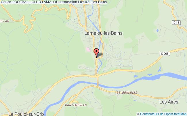 plan association Football-club Lamalou Lamalou-les-Bains