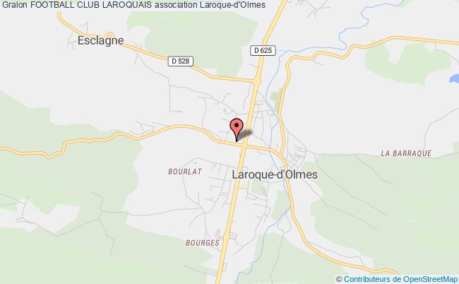 plan association Football Club Laroquais Laroque-d'Olmes