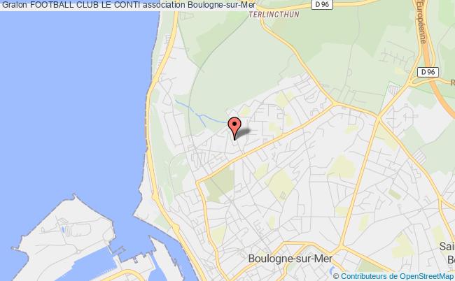plan association Football Club Le Conti Boulogne-sur-Mer