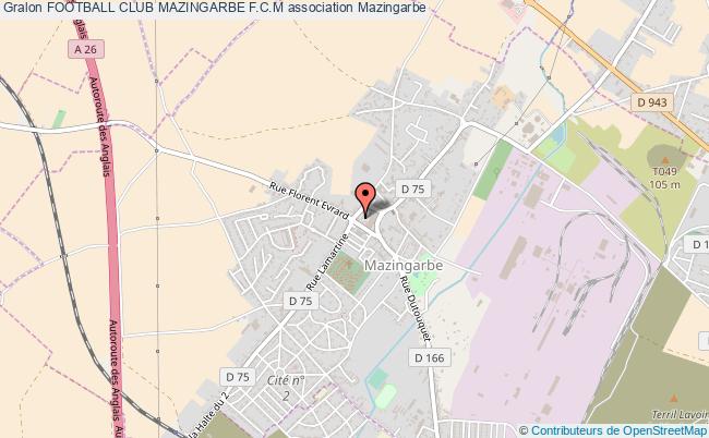 plan association Football Club Mazingarbe F.c.m Mazingarbe
