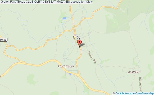 plan association Football Club Olby-ceyssat-mazayes Olby
