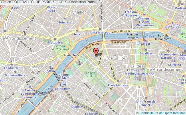 plan association Football Club Paris 7 (fcp 7) Paris 7e