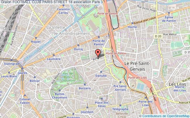 plan association Football Club Paris Street 18 Paris