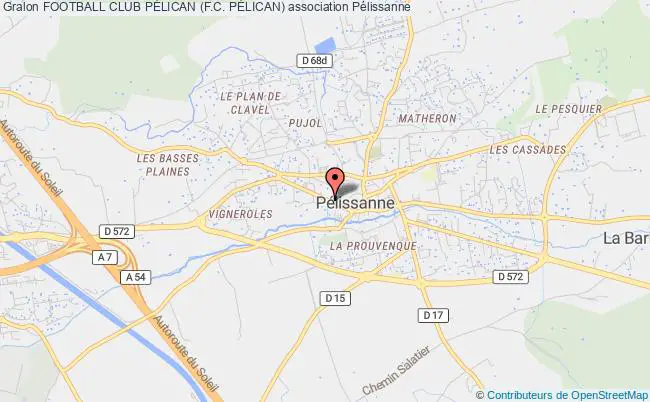 plan association Football Club PÉlican (f.c. PÉlican) Pélissanne