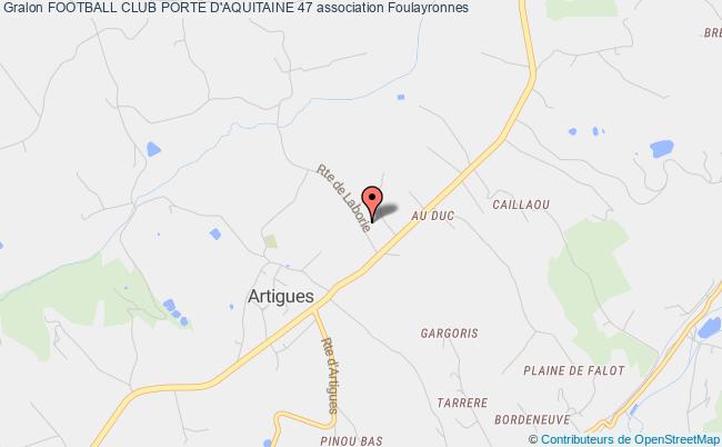 plan association Football Club Porte D'aquitaine 47 Foulayronnes