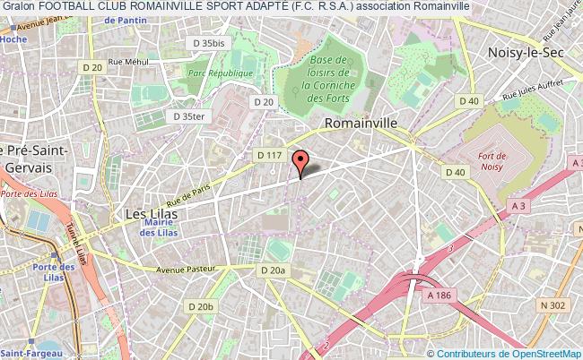 plan association Football Club Romainville Sport AdaptÉ (f.c. R.s.a.) Romainville