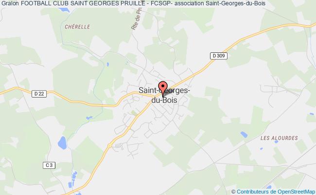 plan association Football Club Saint Georges Pruille - Fcsgp- Saint-Georges-du-Bois