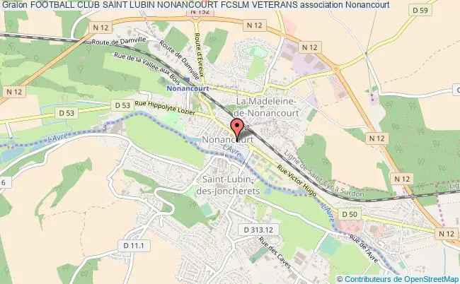 plan association Football Club Saint Lubin Nonancourt Fcslm Veterans Nonancourt