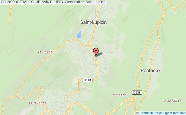 plan association Football Club Saint-lupicin Saint-Lupicin