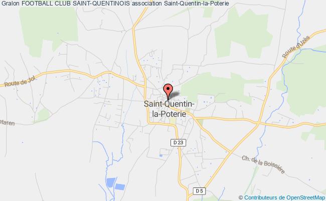 plan association Football Club Saint-quentinois Saint-Quentin-la-Poterie