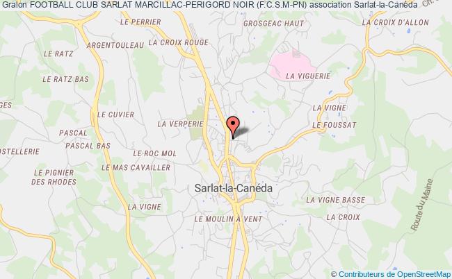 plan association Football Club Sarlat Marcillac-perigord Noir (f.c.s.m-pn) Sarlat-la-Canéda