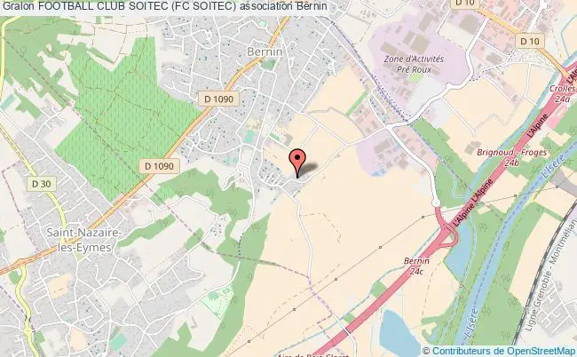 plan association Football Club Soitec (fc Soitec) Bernin