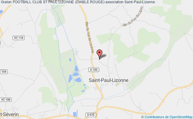 plan association Football Club St Paul Lizonne (diable Rouge) Saint-Paul-Lizonne