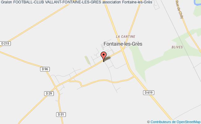 plan association Football-club Vallant-fontaine-les-gres Fontaine-les-Grès