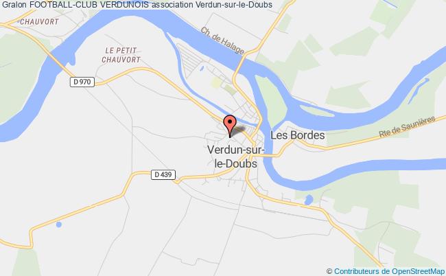 plan association Football-club Verdunois Verdun-sur-le-Doubs