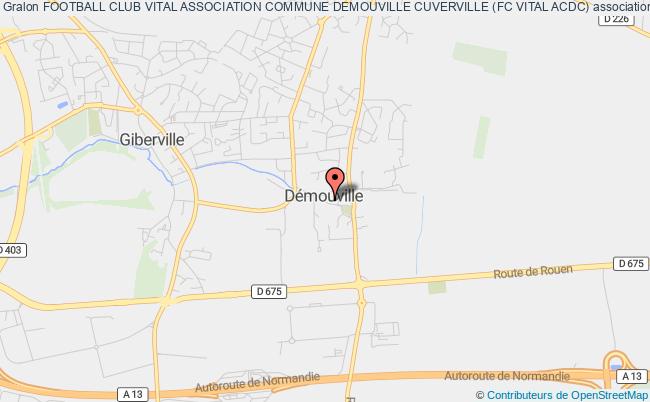 plan association Football Club Vital Association Commune Demouville Cuverville (fc Vital Acdc) Démouville