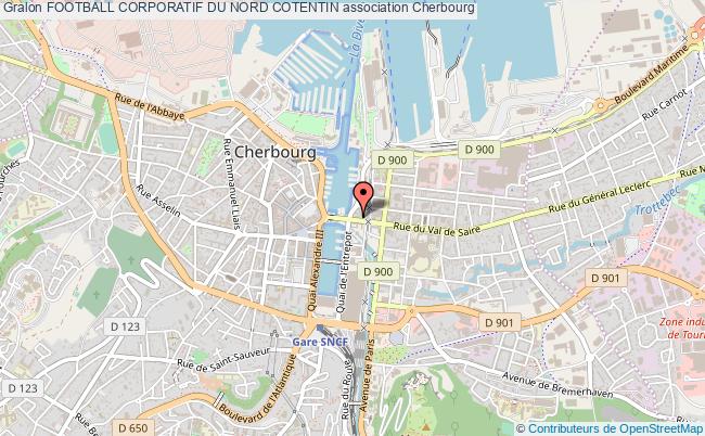 plan association Football Corporatif Du Nord Cotentin Cherbourg-Octeville