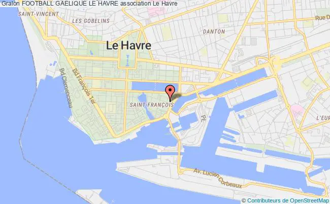 plan association Football Gaelique Le Havre Le    Havre