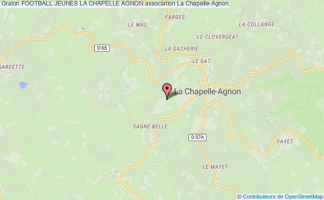 plan association Football Jeunes La Chapelle Agnon LA CHAPELLE-AGNON